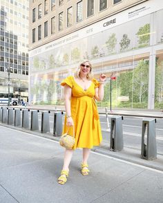 Michelle Blashka on Instagram: “Anyone else have a LOT of yellow for summer? Dress: @11honore via @theyes |gifted Sunglasses: @shopmachete |gifted Earrings & necklace:…” Earring Necklace, Summer Dress, Off Shoulder Dress, Shoulder Dress, Off Shoulder, Summer Dresses