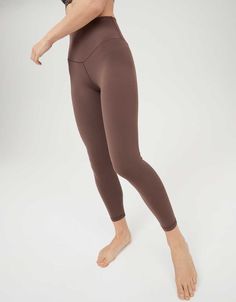 OFFLINE Real Me High Waisted Legging Aerie Leggings, Coloured Leggings, Lulu Leggings, Aerie Real, Brown Leggings, Athletic Gear, Workout Attire, Flare Leggings