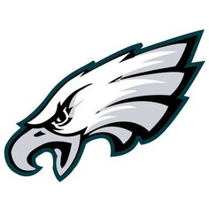 the philadelphia eagles logo on a white background