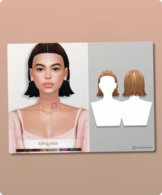 Sims 4 Hairstyle CC: Mina Hair for Adults by MSQSIMS