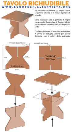 the instructions for how to make a coffee table from cardboard and other paper machs