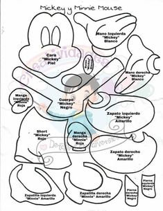 the mickey mouse house is shown in black and white, with instructions to make it