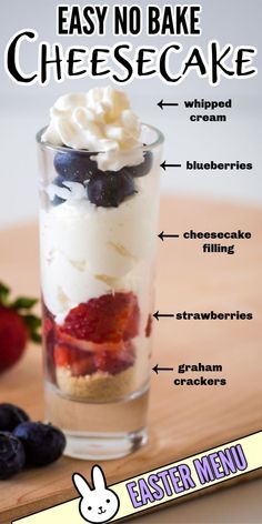 No Bake Mini Cheesecake, Cheesecake Parfait, No Bake Cheesecake Filling, Fruit Cheesecake, Cheesecake Parfaits