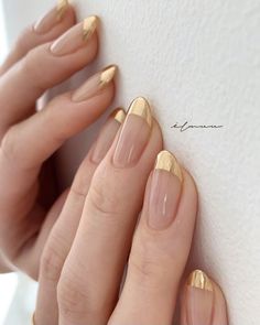 Smink Inspiration, Elegant Nails, Manicure Y Pedicure, Chic Nails, Lucky Girl, Gold Nails, Wedding Nails, Trendy Nails, Potpourri