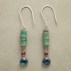 Briolette Earrings, Sundance Jewelry, Jewelry Turquoise, Earrings Inspiration, Homemade Jewelry, Bijoux Diy, London Blue Topaz, London Blue, Beads Jewelry