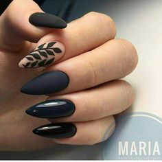 #Beauty #Beautyinthebag Leaves Nails, Super Nails, Trendy Nail Art, Coffin Nails Designs, Cool Nail Designs, Manicure E Pedicure, Nail Polishes