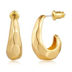 PRICES MAY VARY. Gold Waterdrop Hoop Earrings : These timeless earrings feature a Cut face teardrop inspired design and perfectly pair with your favorite outfits.Simple, minimalist, perfect for everyday and lightweight wear!In a high-shine finish, these delicate hanging earrings are a simple yet elegant everyday fashion statement. Size:0.98*0.39'' ; weight: 0.08oz Exquisite Design: This unique teardrop earrings are very delicate and elegant.They are perfect for as a gift or for a special occasion. Any-Occasion Accessory: Delicate and surprise gift idea for your best friend, Wrapped in an exquisite gift box, Suitable For Daily Wearings Whatever Jeans Or Skirts And Many Other Occasions OLike Party, Wedding, Metting, Engagement, Etc. Cut Waterdrop Hoop Earrings: If you receive a defective dan Chunky Gold Hoop Earrings, Droplet Earrings, Mismatched Earrings, Hanging Earrings, Enamel Jewelry, Gold Plated Earrings, Jewelry Earrings Hoops, Gold Hoop, Gold Hoop Earrings