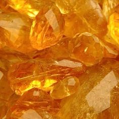 close up view of yellow crystals