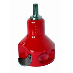 an image of a red object that is on the white background with clippings