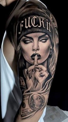 Female Faces Tattoo, Tattoo Chicano Style, Payasa Tattoo, Portrait Tattoo Sleeve, Face Tattoos For Women, Girl Face Tattoo