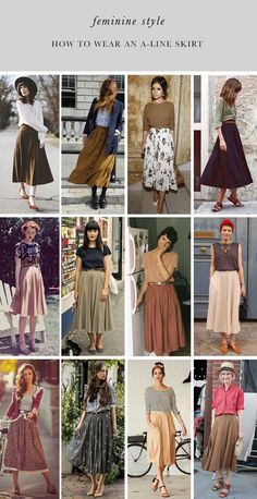 Rok Outfit, Skirts And Dresses, Look Vintage, 가을 패션, And Dresses, Mode Vintage, Looks Vintage, Rock Style