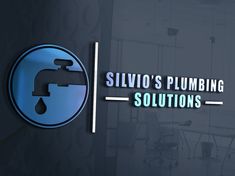 the logo for silvero's plumbing solutions, which is located in an office building