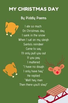 a christmas poem with reindeers and sled