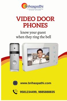 #doorbell #security #smarthome #doorlock #technology #smarttech #digitallock #accesscontrol #Videodoorphone Access Control, Security System, Entry Doors