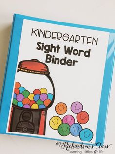 a children's book about sight word binder with an image of a gumball machine