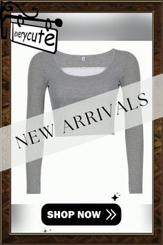 Women Lace Patchwork Bodycon T-shirt Grey Scoop Neckline Long Sleeve Pullover Tops Y2k Aesthetic Korean Style Tee Gray Crew Neck Trendy Crop Top, Trendy Gray Crew Neck Crop Top, Y2k Long Sleeve Tops For Layering, Y2k Style Long Sleeve Tops For Layering, Gray Y2k Tops For Spring, Trendy Gray Scoop Neck Top, Gray Y2k Style T-shirt For Spring, Gray Y2k T-shirt For Spring, Y2k Stretch Crew Neck Crop Top