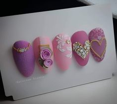 Valentines Nail Set, Rockabilly Nails, Beach Nails Art, Diy Rhinestone Nails, Spring Nails 2023, Nail Art Printer, Valentines Nail, Valentine Nail, 2023 Nail