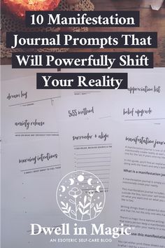 Manifestation Journal Prompts, Journal Examples, Gratitude Journal Prompts, Create Reality, Spiritual Manifestation, Manifestation Law Of Attraction, Positive Emotions, Manifestation Quotes