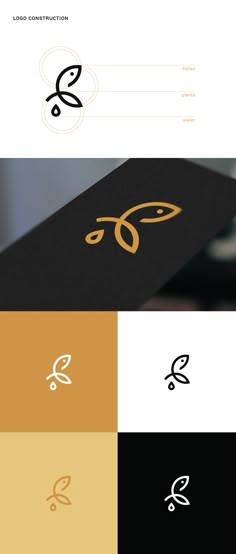 the logo for a company that has been designed to look like it is in gold and black