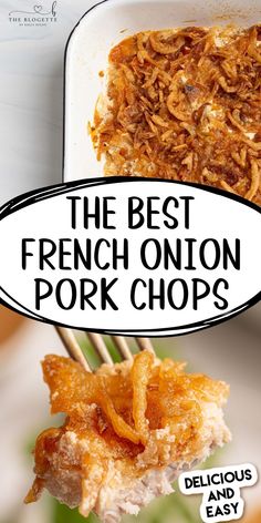 the best french onion pork chops