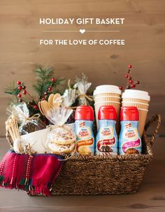 holiday gift basket for the love of coffee