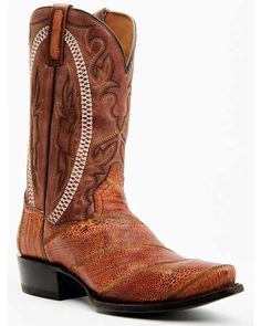 Dan Post Men's Exotic Wrapped Ostrich Leg Western Boots - Snip Toe | Sheplers Womens Ariat Boots, Justin Boots Womens, Boys Cowboy Boots, Kids Cowboy Boots, Equestrian Riding Boots, Ostrich Legs, Twisted X Boots, Western Boots For Men, Womens Work Boots