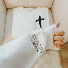 Bible Verse Clothing, Bible Verse Shirts For Women, Christian Shirt Ideas, Mother's Day Bible Verse, Cross T Shirt, Christian Sweaters, Christian Shirts For Women