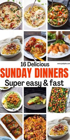 16 delicious sunday dinners super easy and fast