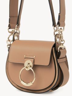 Chloe Small Tess Bag, Chloe Handbags, Bag Collection, Leather Band, Small Bag, Saddle Bags, Round Shape, Suede Leather, Bags Women