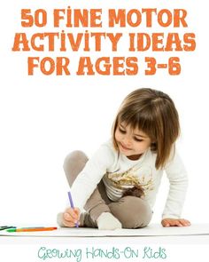 50 fine motor activity ideas for ages 3-6. Play Therapy Activities, Fine Motor Activity, Fine Motor Activities For Kids, Dysgraphia, Fine Motor Skills Activities, Motor Skills Activities, Activities For Children, Teaching Preschool