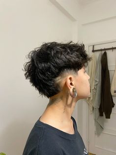 Hair Short Hair Styles Masculine Women, Haircuts For Masc Women, Short Masc Lesbian Hair, Short Faded Mullet, Haircuts For Very Short Hair, Cute Short Pixie Haircut, Masculine Haircut For Women Curly, Mullet Haircut Shaved Sides, Short Masc Haircuts For Straight Hair