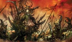 an image of a warhammer in flames