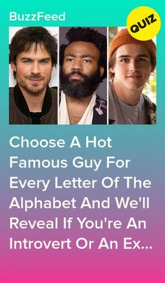 This A–Z Test For Famous Hot Guys Will Reveal If You're An Extrovert Or An Introvert #quiz #quizzes #buzzfeed  #triviaquestionsandanswers #quizzesbuzzfeed #trivia #quizzesforfun #funquiz Whats My Type Of Guy, Hot Celebrity Actors Men, Hot Actors Men, Hot Actors Male Celebrities, Your Type Of Guy, Introvert Quiz, Hot Quiz, Hot British Actors, Love Victor