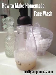 Homemade Face Wash, Diy Face Wash, Acne Face Wash, Cheap Beauty Products, Diy Products, Homemade Beauty, Skin Glowing, Diy Cosmetics