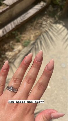 Nude nails with tiny rhinestones Cassie Inspired Nails, Casey Nails Euphoria, Mandy Euphoria Nails, Euphoria Nails Short, Cassie Nails Euphoria Season 2, Uñas Cassie Euphoria, Cassie Howard Nails, Cassie Nails Euphoria, Maddie Euphoria Nails