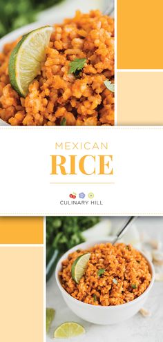 the mexican rice cookbook is open and ready to be used as an appetizer