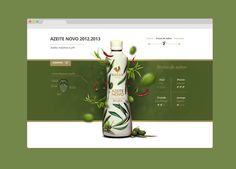 the website is designed to look like it has green leaves on it and an image of a bottle