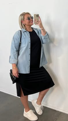 Curvy Casual Outfits, Outfits Gorditas, Outfit Curvy, Outfits Curvy, Classy Casual Outfits, Shirt Dress Style, Teacher Outfits