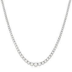 7 Carat Graduated Diamond Riviera Necklace – Reis-Nichols Jewelers Riviera Necklace, Crown Jewels, Style Gift, Round Brilliant Cut Diamond, Brilliant Cut Diamond, White Gold Diamonds, Round Brilliant, Gold Diamond, Diamond Cuts