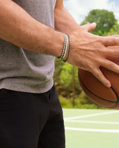 Made from long-lasting paracord and Oxidized Sterling Silver, this low-maintenance bracelet is an effortless addition to your day-to-day look. Mix with multiple bracelets for a complementary combo of color and texture. Casual Everyday Braided Jubilee Bracelet, Casual Everyday Jubilee Braided Bracelet, Men’s Silver Bracelet, Men’s Bracelet, Men’s Jewelry, Male Bracelets, Boys Bracelet, Boys Bracelets, Bracelets Men