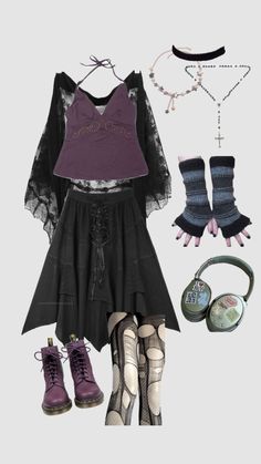 Alt Outfits, Witchy Fashion, Witch Outfit, Goth Outfits, Edgy Outfits, Your Aesthetic, Connect With People