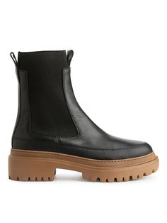 Grey Shoes, Cool Boots, Only Fashion, Black Leather Boots, Vegetable Tanned Leather, Who What Wear, Black Boots, Leather Boots, Black Shoes