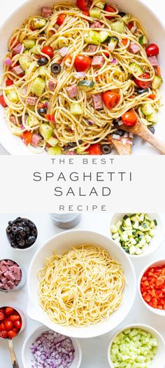 the best spaghetti salad recipe with fresh ingredients