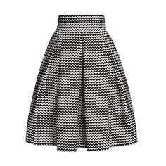 This summer we have added to our versatile midi skirt collection, an elegant chevron style. Crafted from a lux Italian fabric, this midi skirt accentuates the waist beautifully, pleated to create a full A-silhouette. Fitted with side slit pockets. Wear to the office with a simple black top for a smart day look, or dress up for a glamorous occasion for instant impact. 97% cotton, 3% elastane  Dry clean Mode Monochrome, Midi Skirts Summer, Fitted Skirts, Fitted Midi Skirt, Chevron Skirt, Cotton Skirts, Wool Knitted Dress, Mid Calf Skirt, Calf Length Skirts