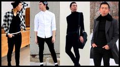 Monochromatic Black Outfit, White Mens Fashion, Mens Fashion Style, Red Sole, How To Style, Black Outfit, Gray Color, Lab Coat, Black White