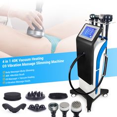 Vibration massage handle+Vacuum heating handle+40K handle+Meridian brush Body Massager, Massage Machine, Hair Removal Machine, Skin Care Steps, Beauty Equipment