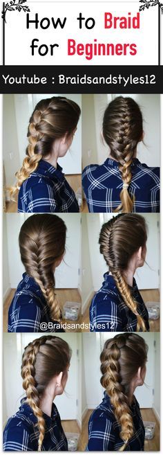 How to Braid your Own Hair for Beginners by Braidsandstyles12. Click the below or the pin for a tutorial! :) Youtube Tutorial : www.youtube.com/... Sweet Hairstyles, Dance Hair, How To Braid, Braiding Your Own Hair, Balayage Blonde, Fishtail Braid, Cool Braid Hairstyles, Hair Design, Braid Hairstyles