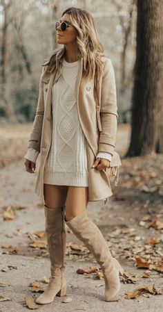 Fall Outfit With Boots, Below The Knee Dresses, Perfect Fall Outfit, Stylish Fall Outfits, Elegante Casual, New Years Dress, فستان سهرة, Trendy Fall Outfits, Inspiration Mode