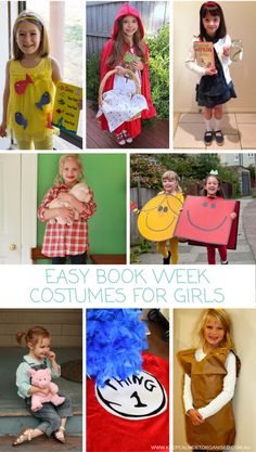 the easy book week costumes for girls are great to make and have fun in the house