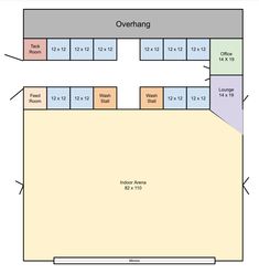 the floor plan for an office building